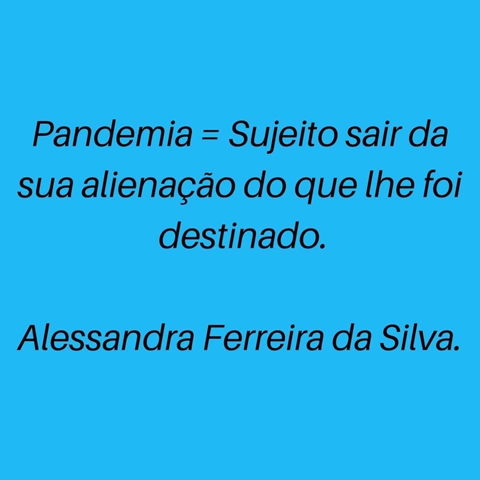Capa do artigo: A Pandemia e a Alienação