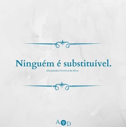 Capa do artigo: Ninguém é substituível